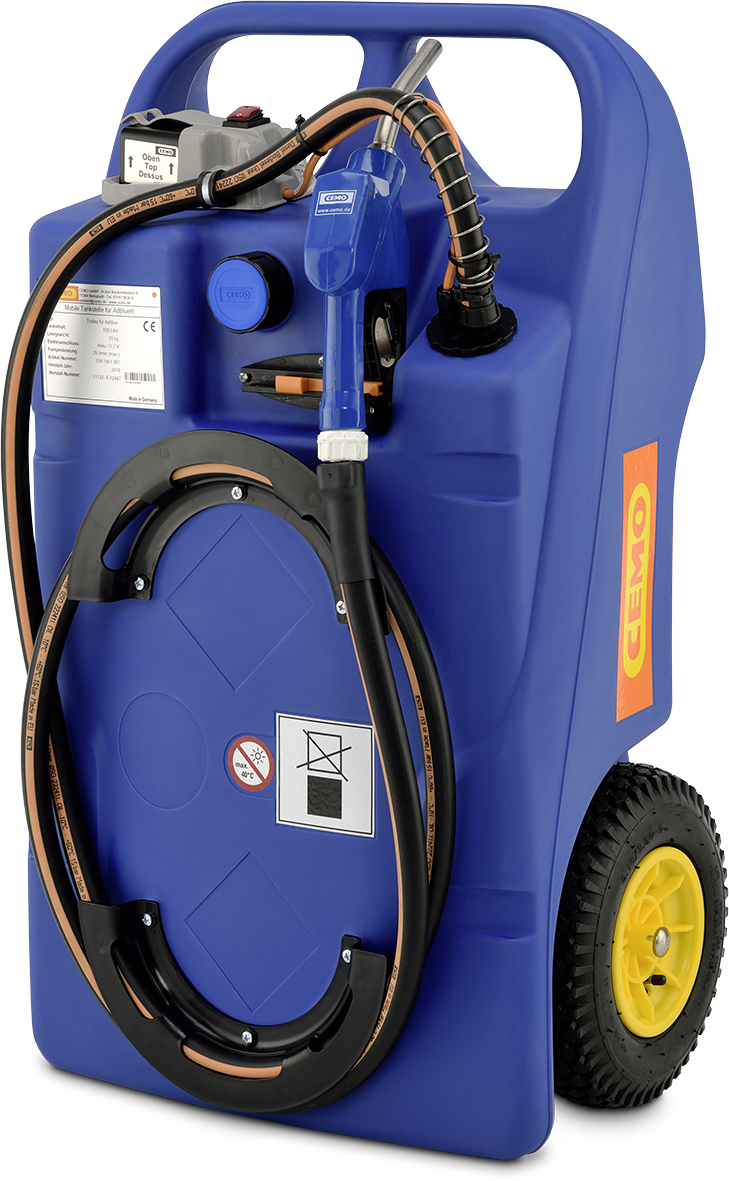 Caddy Ravitailleur pour AdBlue® 60, pompe manuelle rotative, pistolet simple CEMO - 11127
