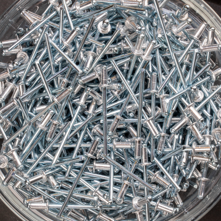 500 rivets standards à aluminium/acier à tête plate à Ø3x6mm - SCELL-IT - ASD3006