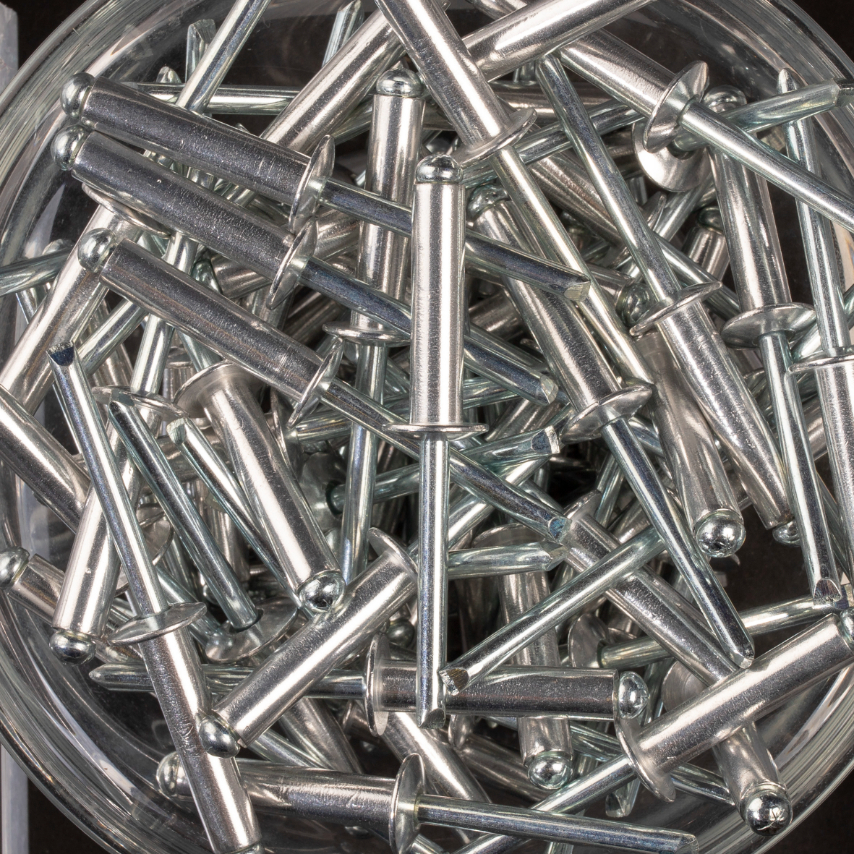 200 rivets standards à aluminium/acier à tête plate à Ø6x26mm - SCELL-IT - ASD6026