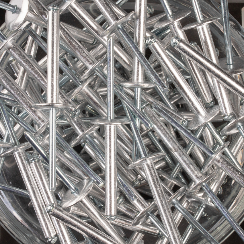 200 rivets standards à aluminium/acier à tête extra large à Ø4,8x35mm - SCELL-IT - ASX4835