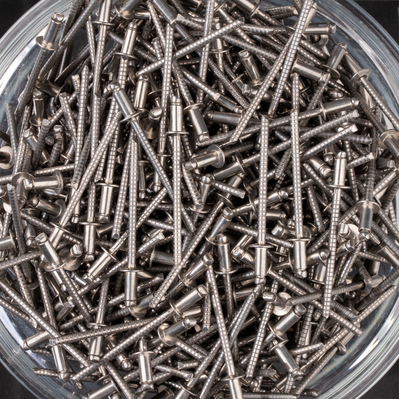 500 rivets standards à inox A2/inox A2 à tête plate à Ø3x6mm - SCELL-IT - BTD3006