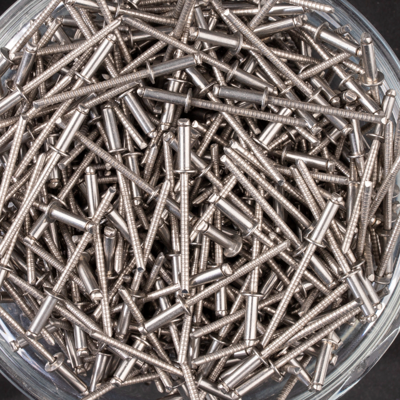 500 rivets standards à inox A2/inox A2 à tête plate à Ø3x10mm - SCELL-IT - BTD3010