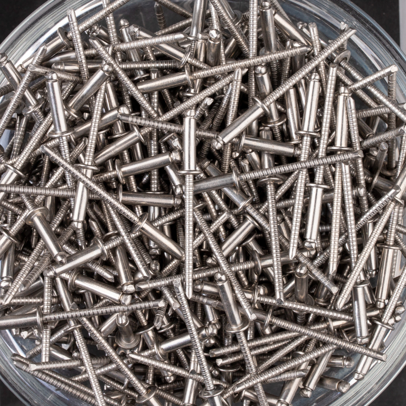 500 rivets standards à inox A2/inox A2 à tête plate à Ø3,2x12mm - SCELL-IT - BTD3212