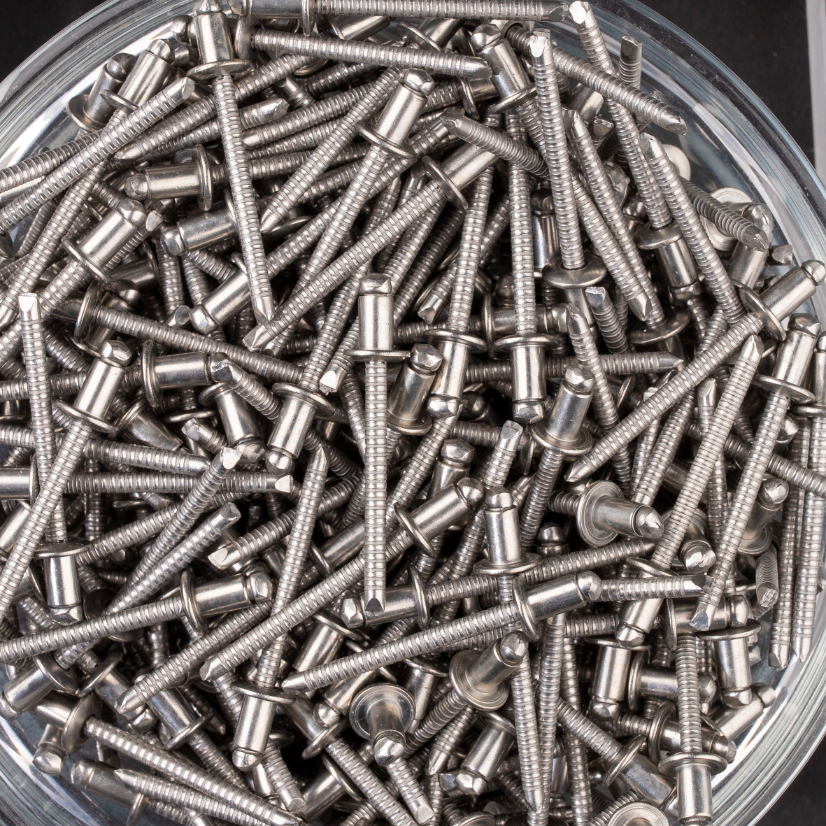 400 rivets standards à inox A2/inox A2 à tête plate à Ø4x6mm - SCELL-IT - BTD4006