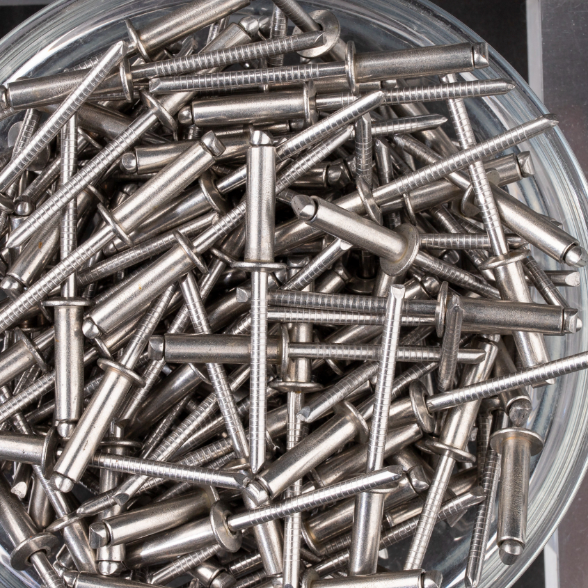 250 rivets standards à inox A2/inox A2 à tête plate à Ø4,8x18mm - SCELL-IT - BTD4818