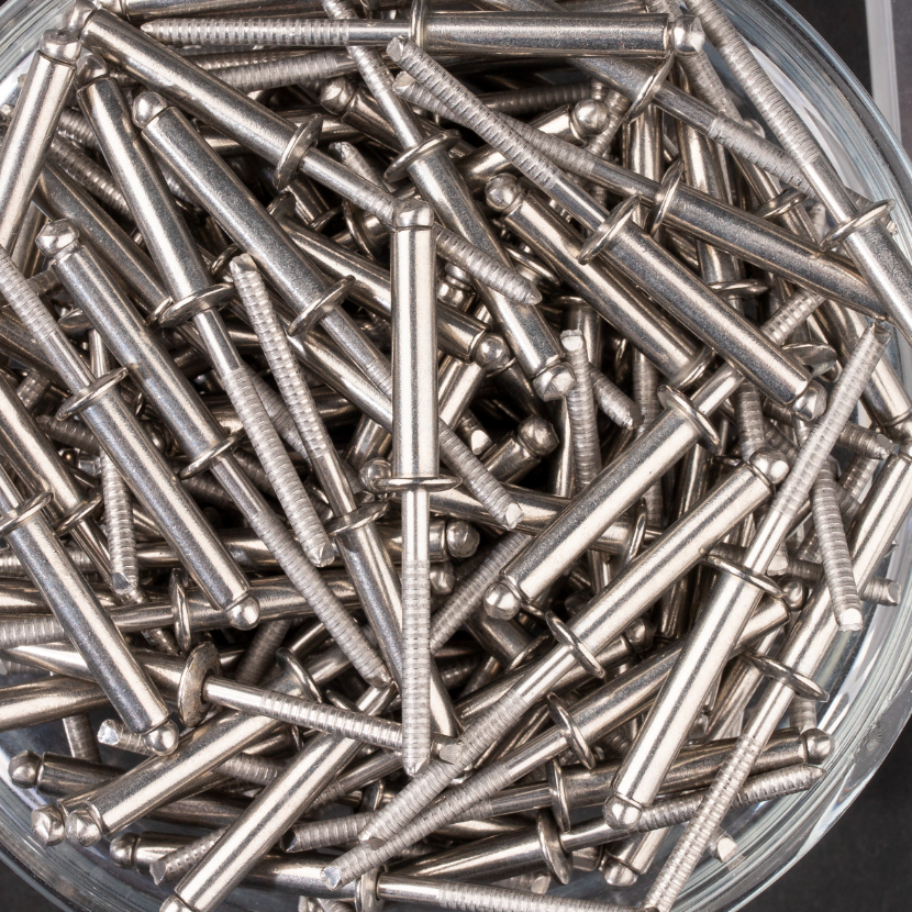 250 rivets standards à inox A2/inox A2 à tête plate à Ø4,8x25mm - SCELL-IT - BTD4825