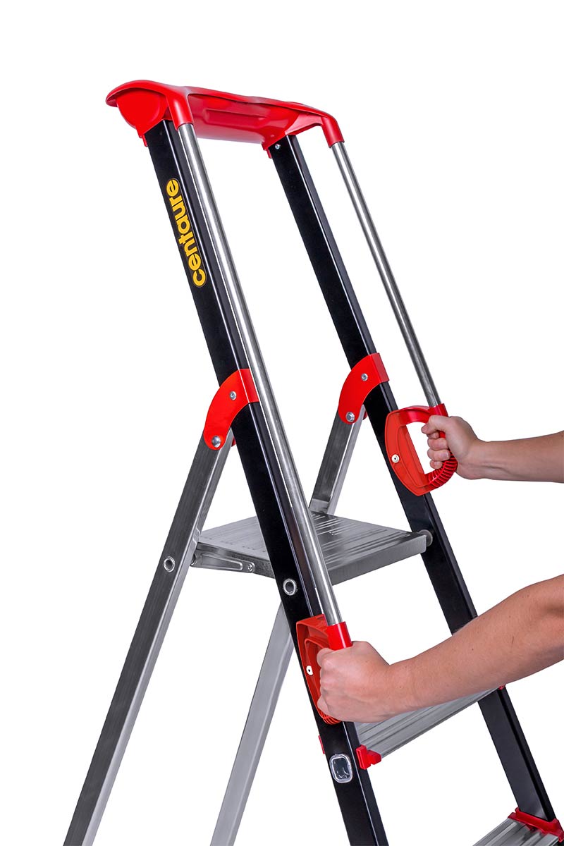 Escabeau alu Pro UP CENTAURE 6 marches serties - hauteur de travail 3,20m - 239206