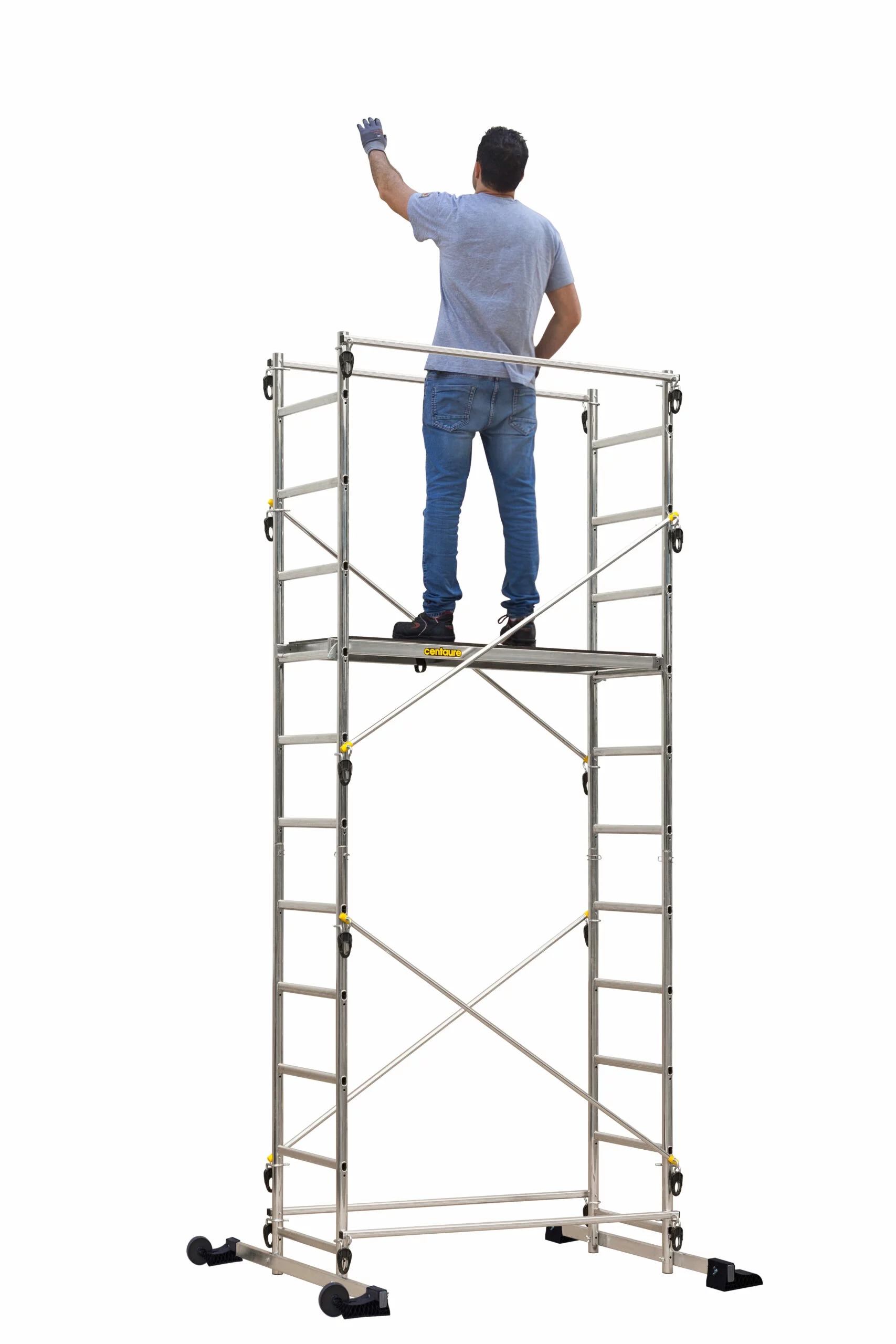 Échafaudage aluminium TEK'UP CENTAURE hauteur de travail 4.55 m - 238703