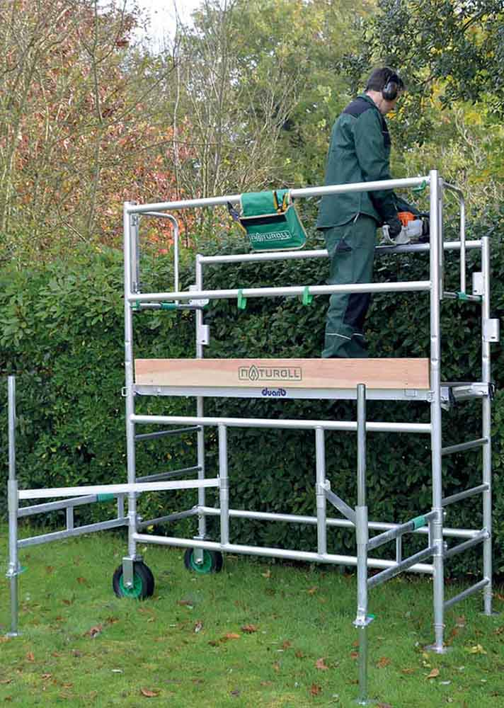 Echafaudage roulant taille haies DUARIB NATUROLL hauteur de travail 3 m - 19063