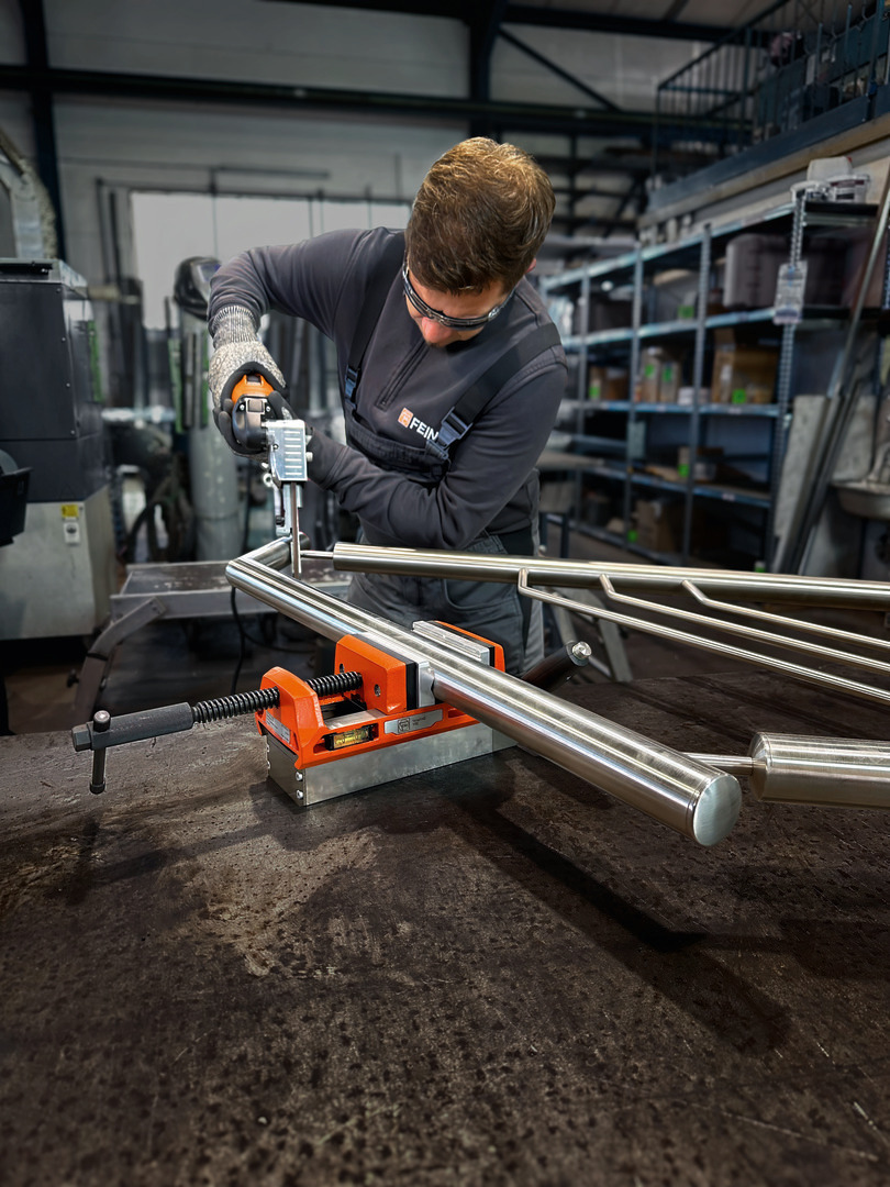 Paire de mors de protection (P) prismatique 110 mm aluminium (FEIN VersaMAG) - FEIN - 30240477010