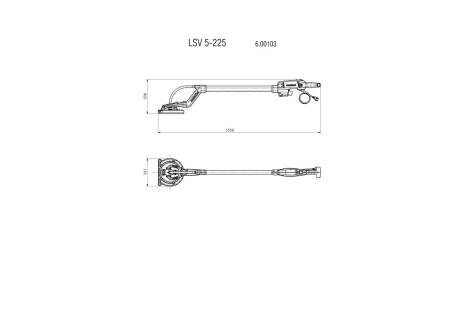 Ponceuse à bras LSV 5-225 - METABO - 600103000