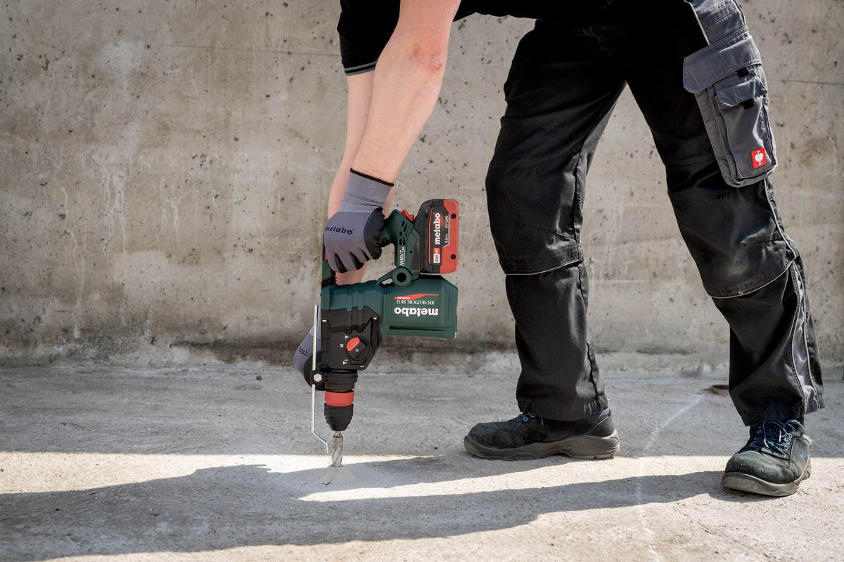 Marteau perforateur burineur 18 V KH 18 LTX 28 BL Quick + ISA 18 LTX 28  - METABO - 601715930