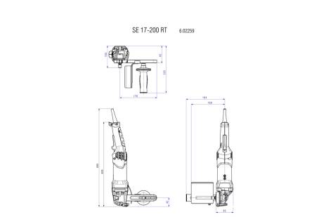 Satineuse SE 17-200 RT avec MetaBox 185XL - METABO - 602259500
