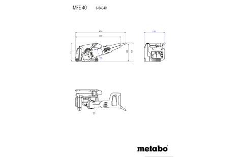 Rainureuse à béton MFE 40 - METABO - 604040500
