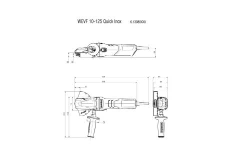 Meuleuse 125 mm WEVF 10-125 Quick Inox - METABO - 613080000