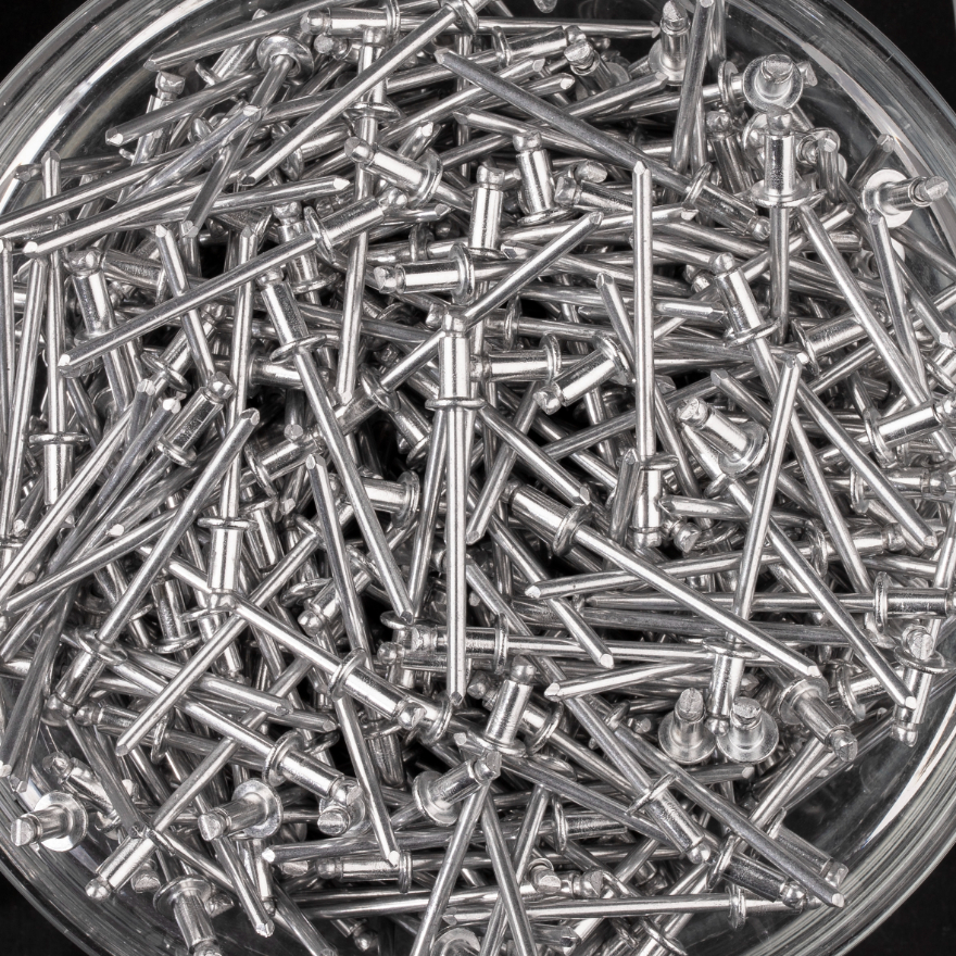 500 rivets standards à aluminium/aluminium à tête plate à Ø3,2x6mm - SCELL-IT - HD3206
