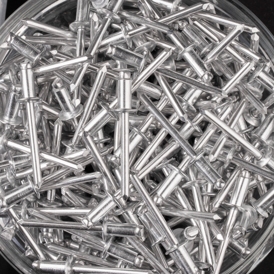 250 rivets standards à aluminium/aluminium à tête plate à Ø4,8x10mm - SCELL-IT - HD4810