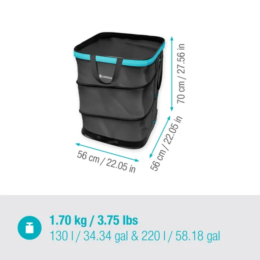 Sac à déchets verts PopUp taille L - 220L - GARDENA - 11716-20