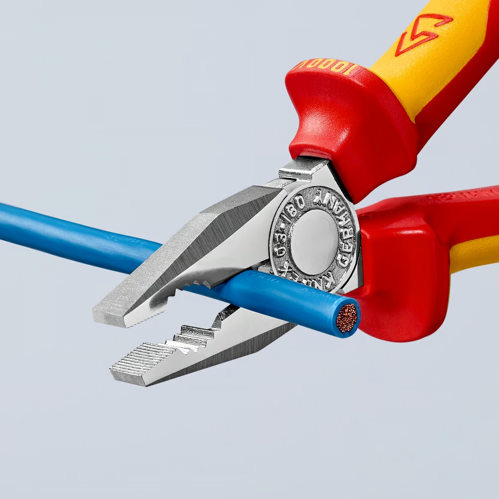 PINCE UNIVERSELLE 180MM CHROME 1000V KNIPEX - 0306180