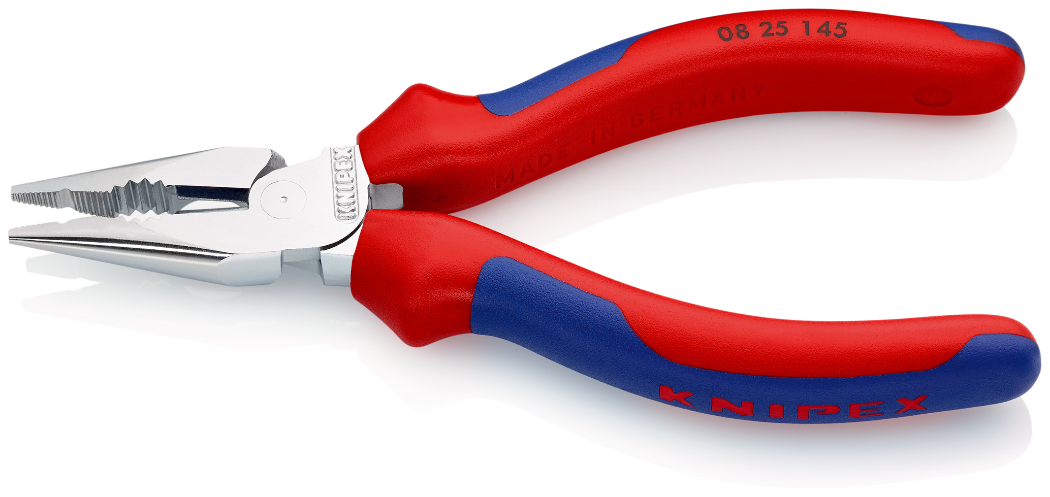 Pince universelle 1/2 ronde 145mm chrome KNIPEX - 08 25 145 SB