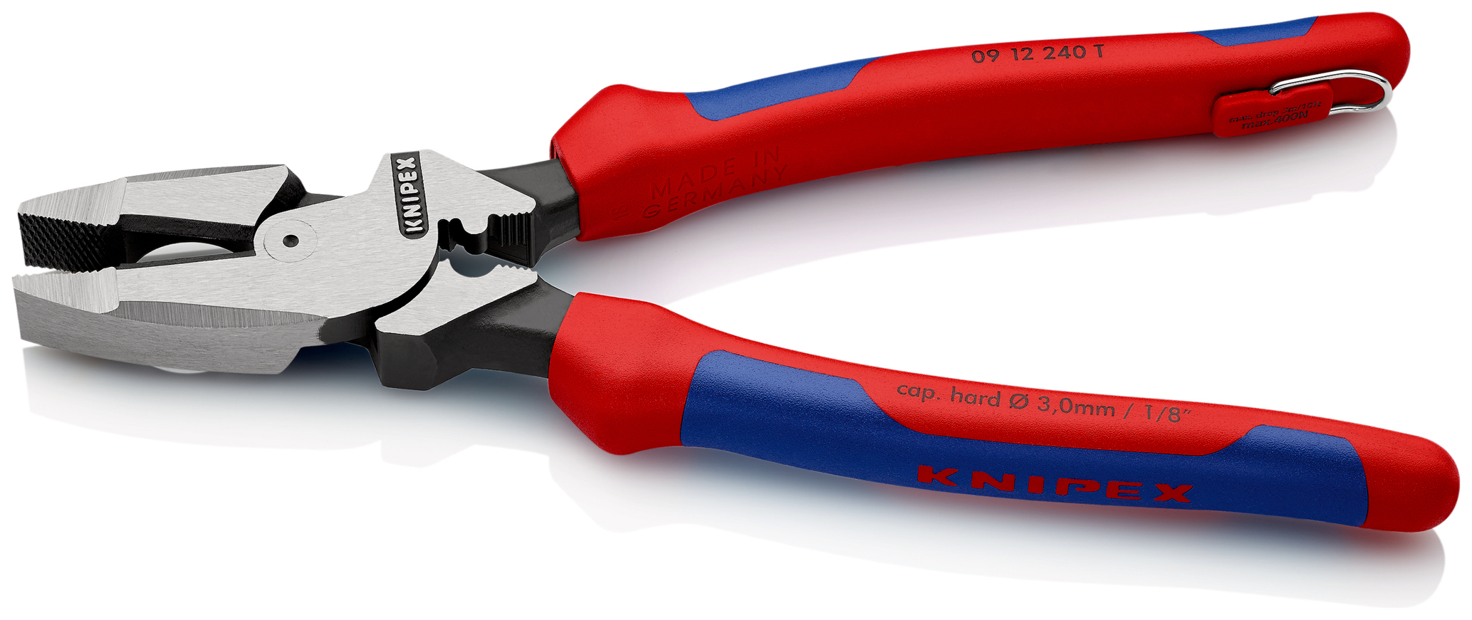 Pince univ lineman 240mm + sertissage t KNIPEX - 09 12 240 T