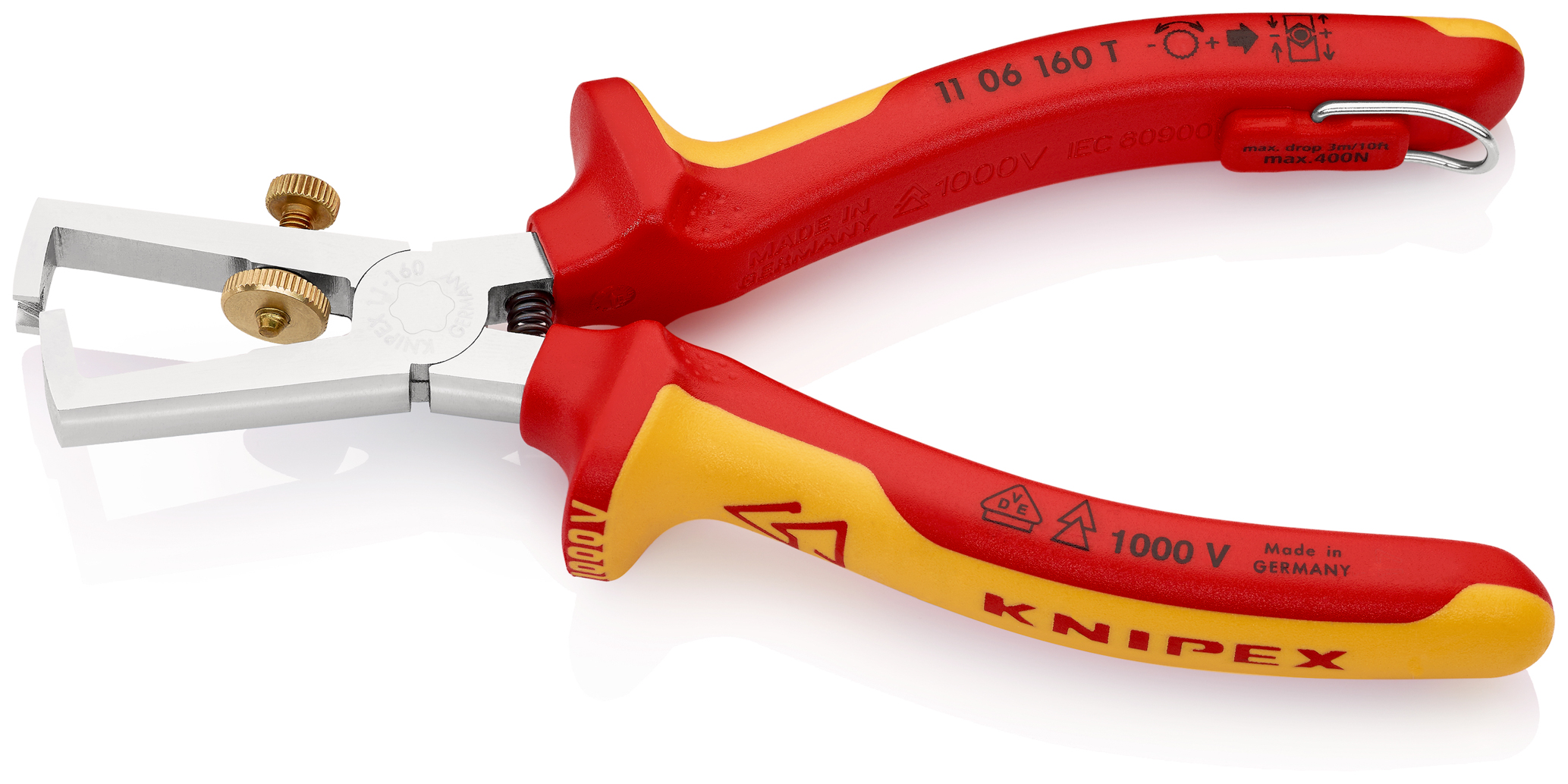 Pince a denuder 160mm chr 1000V antichut KNIPEX - 11 06 160 T