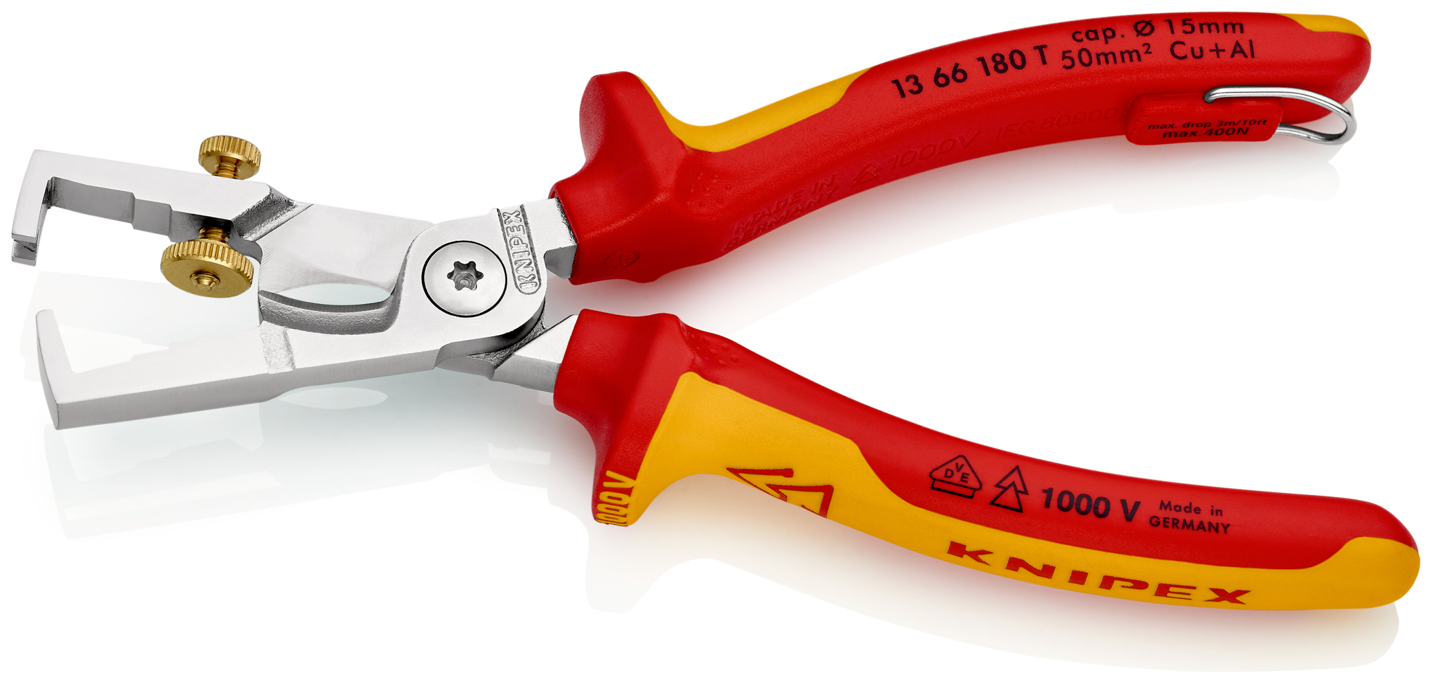 Pince a denuder/coupe cable strix 1000vt KNIPEX - 13 66 180 T