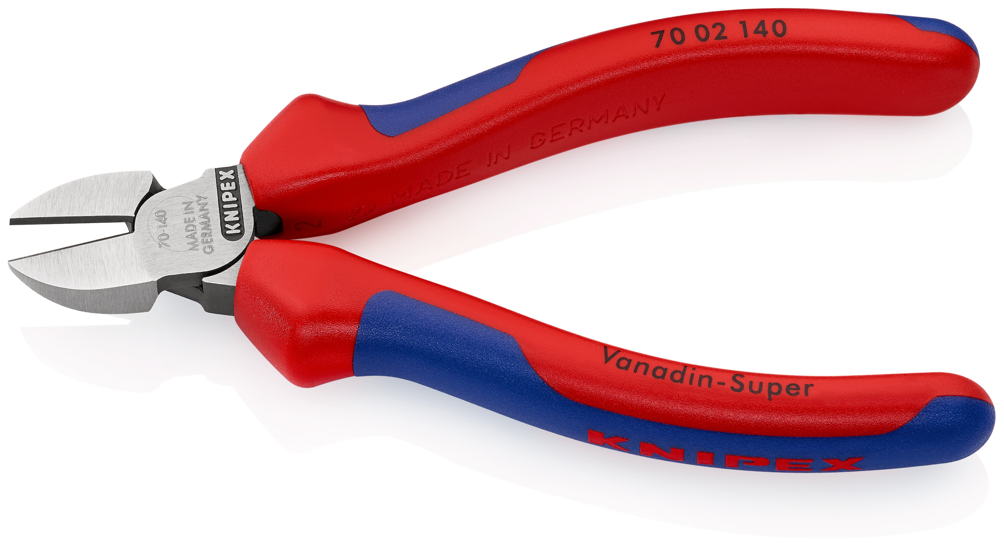 Pince coupante cote 140mm bimatiere - Sur carte - KNIPEX - 70 02 140 SB