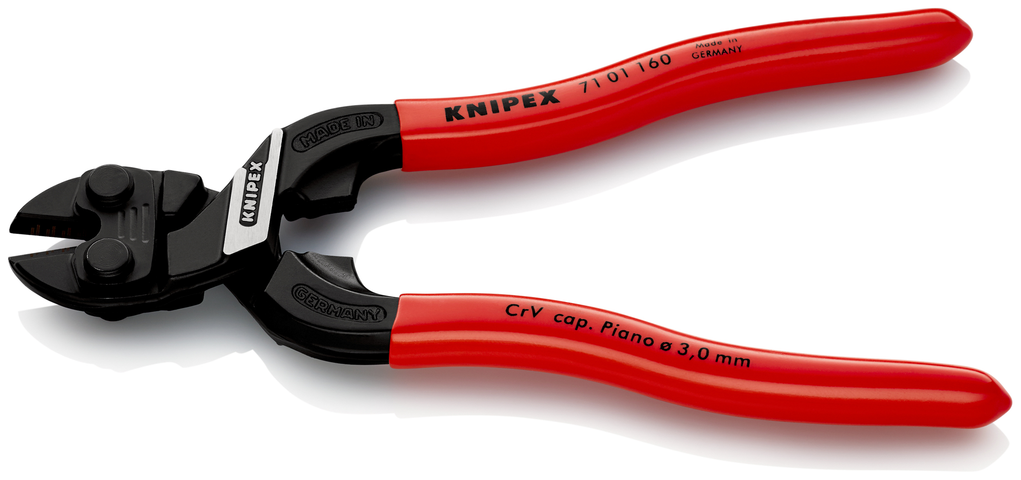 Pince coupe-boulon compact cobolt® 160mm sur carte - KNIPEX - 71 01 160 SB