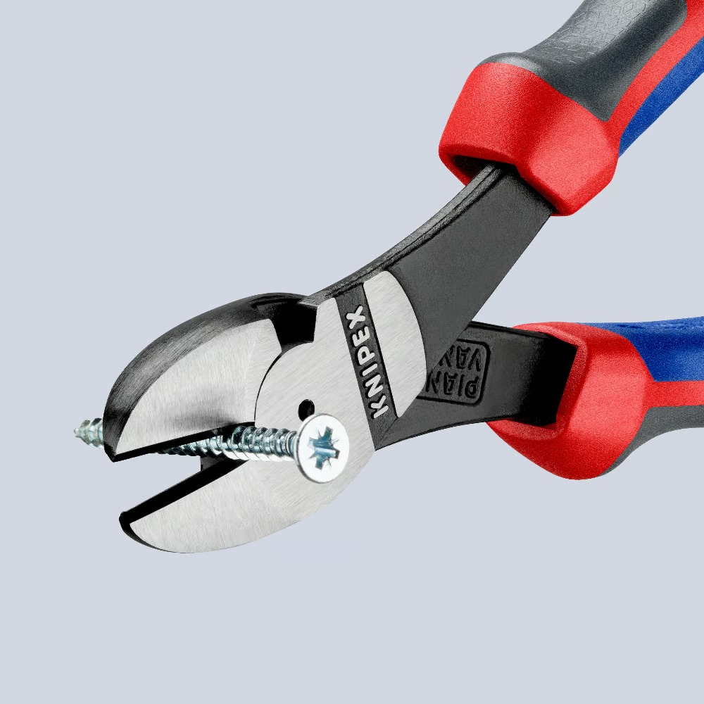 Pince coupante acier Ø 3,8 mm forte démultiplication KNIPEX - 74 02 180