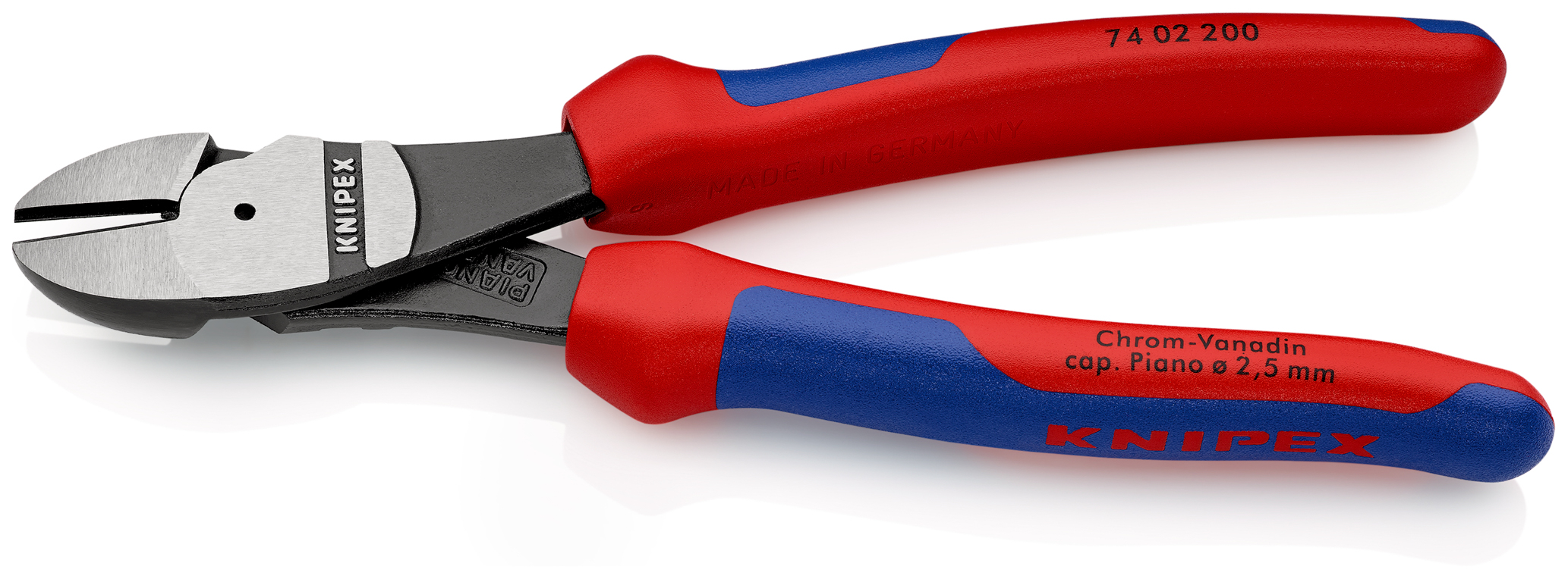 Pince coupante de côté à forte démultiplication 200mm KNIPEX - 74 02 200