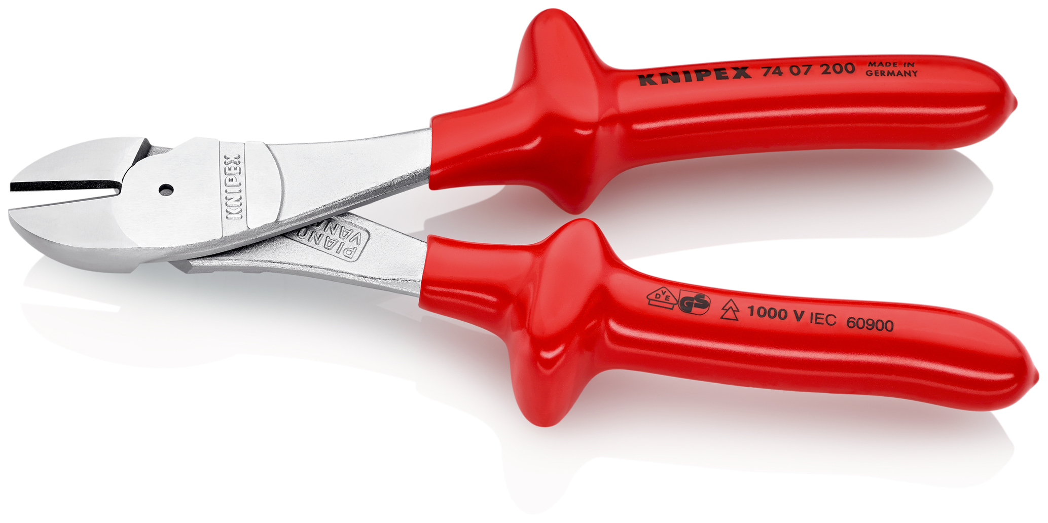 Pce cpte cte fte demult 200mm chr. 1000v KNIPEX - 74 07 200