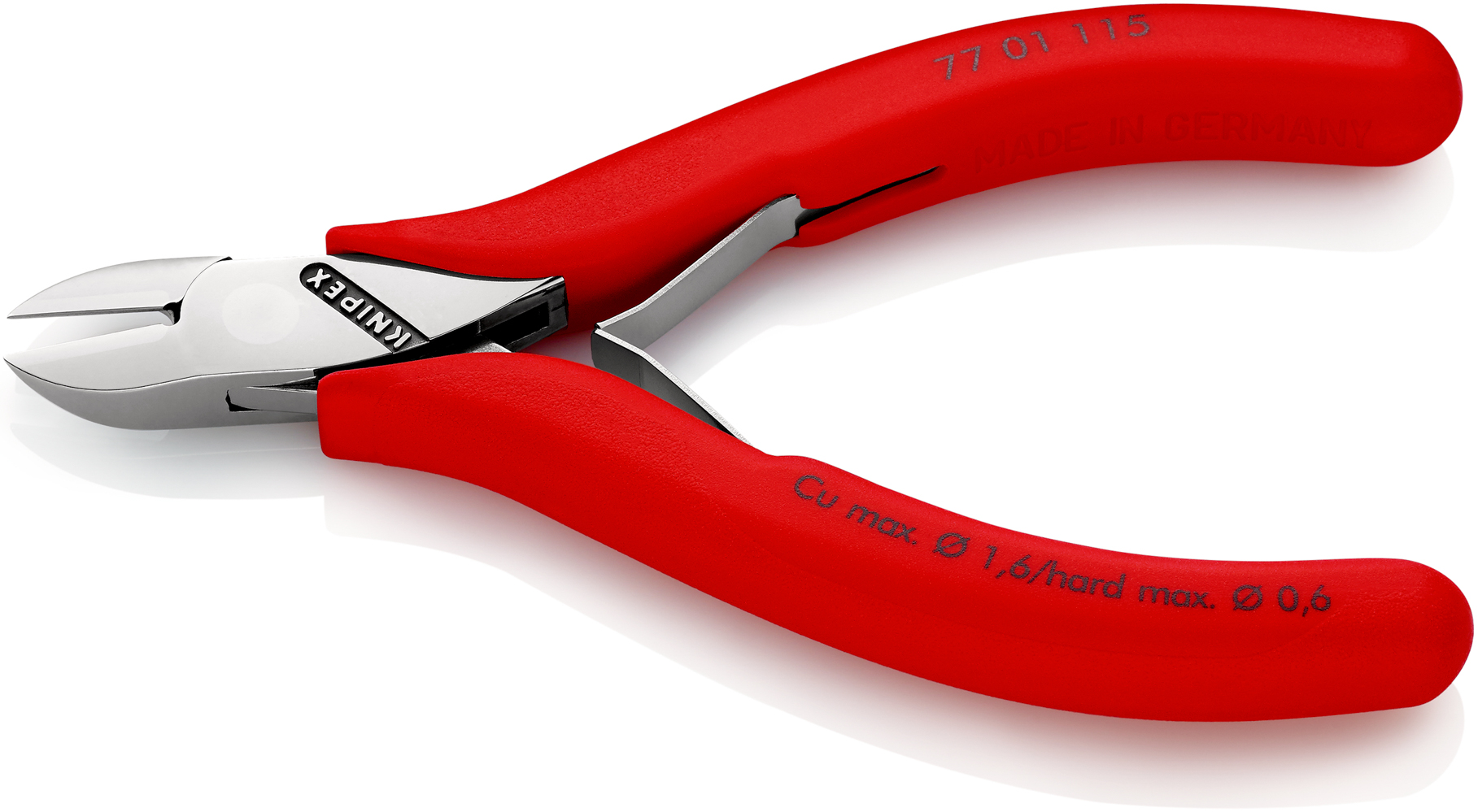 Pince coupante cote electro 115mm KNIPEX - 77 01 115 SB