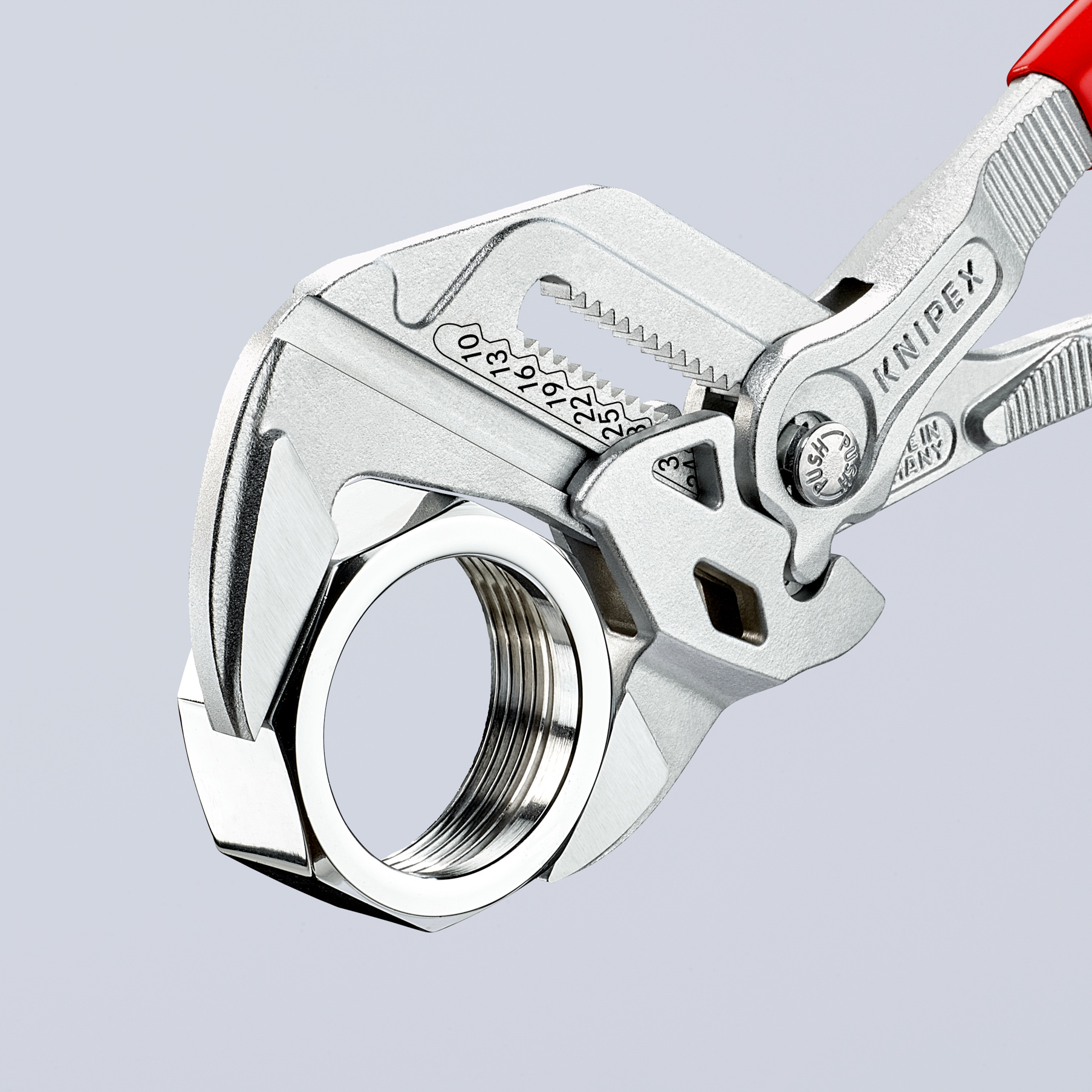Pince-clé - chromée, 180 mm - KNIPEX - 86 03 180