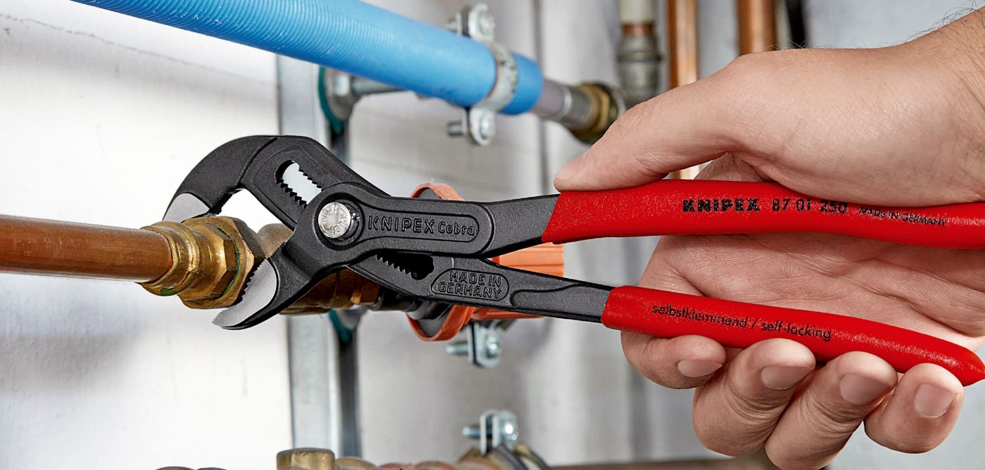 Pince multiprise de pointe Cobra - 46 mm d'ouverture - KNIPEX - 8701250