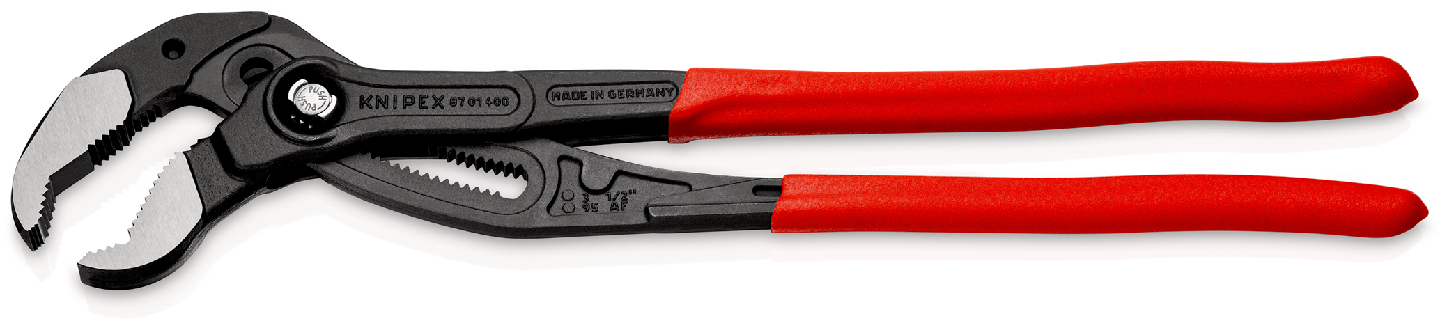 Pince multiprise et clé serre-tubes Cobra® XL - 400mm - sur carte, sous blister - KNIPEX - 87 01 400 SB