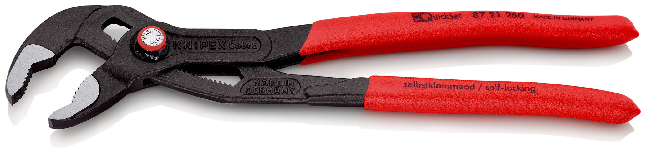 Pince multiprise de pointe Cobra® Quickset - 250 mm, ouverture 46 mm - KNIPEX - 87 21 250