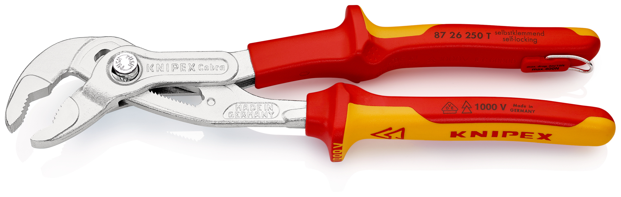 Pce multipr. cobra® 250mm chrome 1000v t KNIPEX - 87 26 250 T