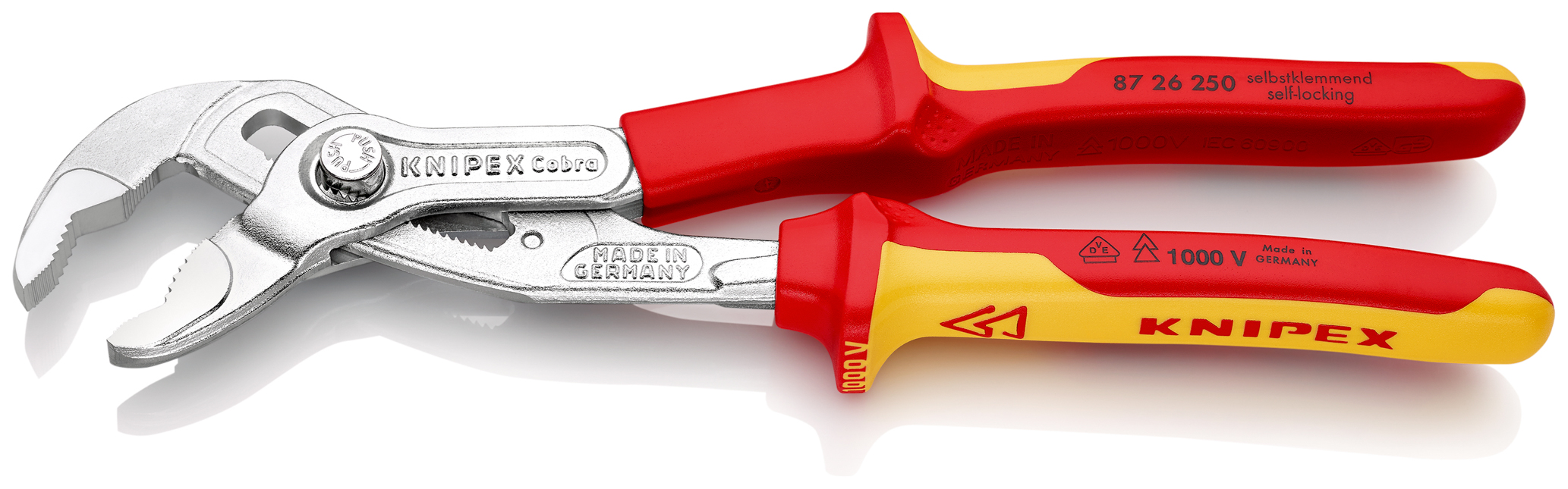 Pince multipr. cobra® 250mm chrome 1000v KNIPEX - 87 26 250