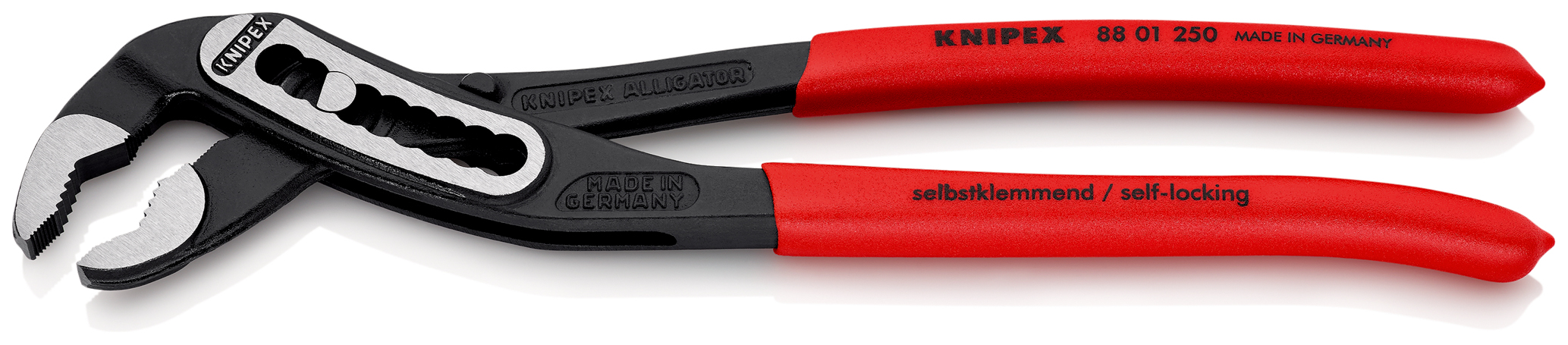 Pince multiprise Alligator - ouverture 46mm,  longueur 250mm - KNIPEX - 8801250