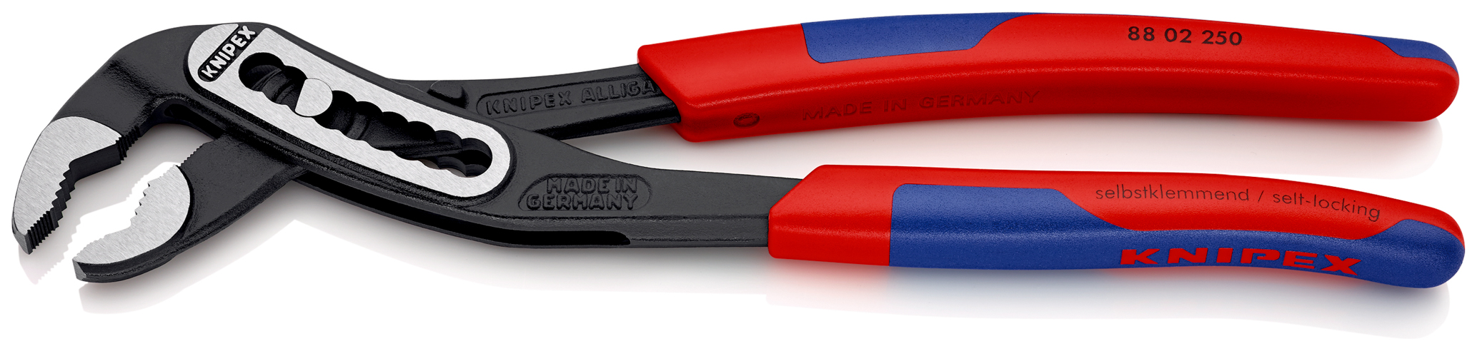 Pince multiprise Alligator® - 250 mm, sur carte, sous blister - KNIPEX - 88 02 250 SB