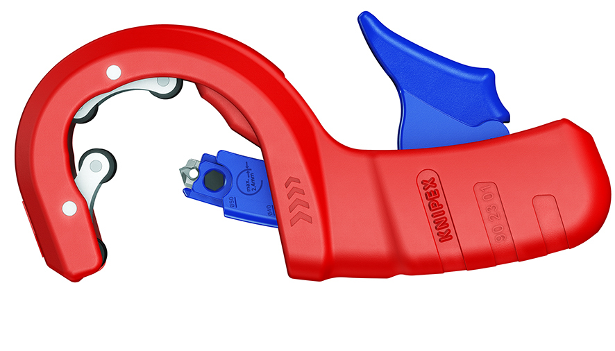 Coupe tubes DP50 pour tubes plastique D32/40/50mm - Fonction chanfrein KNIPEX - 902301BK