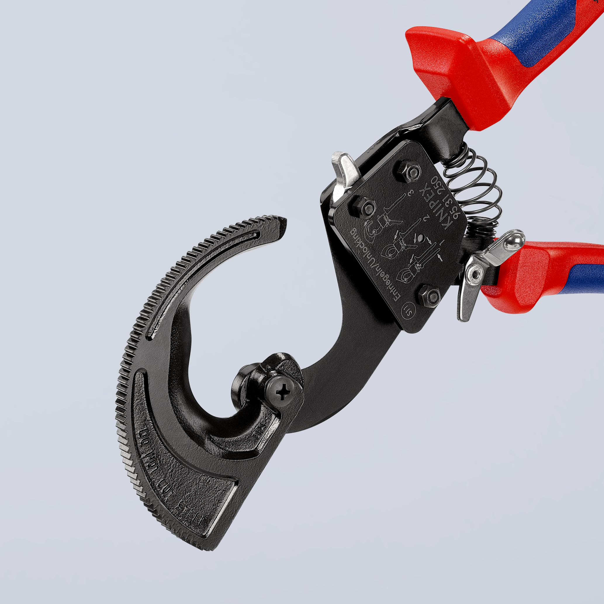 Coupe-cables a cliquet 250mm ø32mm KNIPEX - 95 31 250
