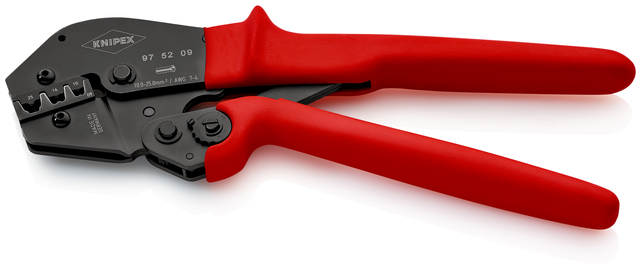 Pince sertir prise a 2 mains av 1 profil KNIPEX - 97 52 09 SB