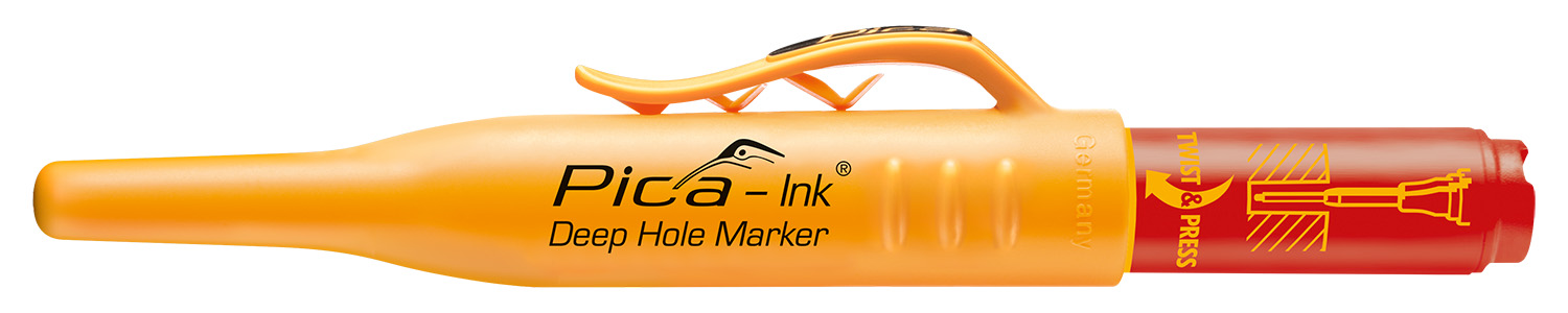 Marqueurs trous profonds Pica Ink rouge PICA - 15040