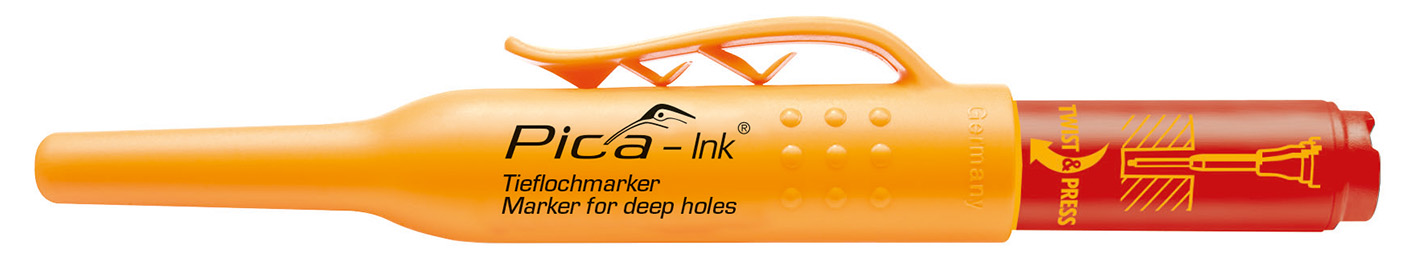 Marqueurs trous profonds Pica Ink rouge PICA - 15040