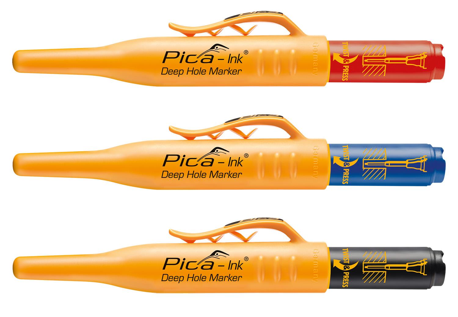 Marqueurs trous profonds Pica Ink rouge PICA - 15040