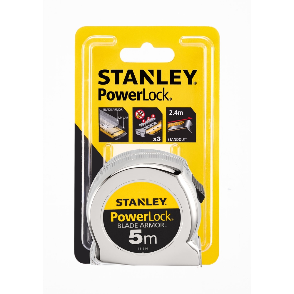 Mesure Blade Armor 5 m x 25 mm Powerlock - 0-33-514 - STANLEY