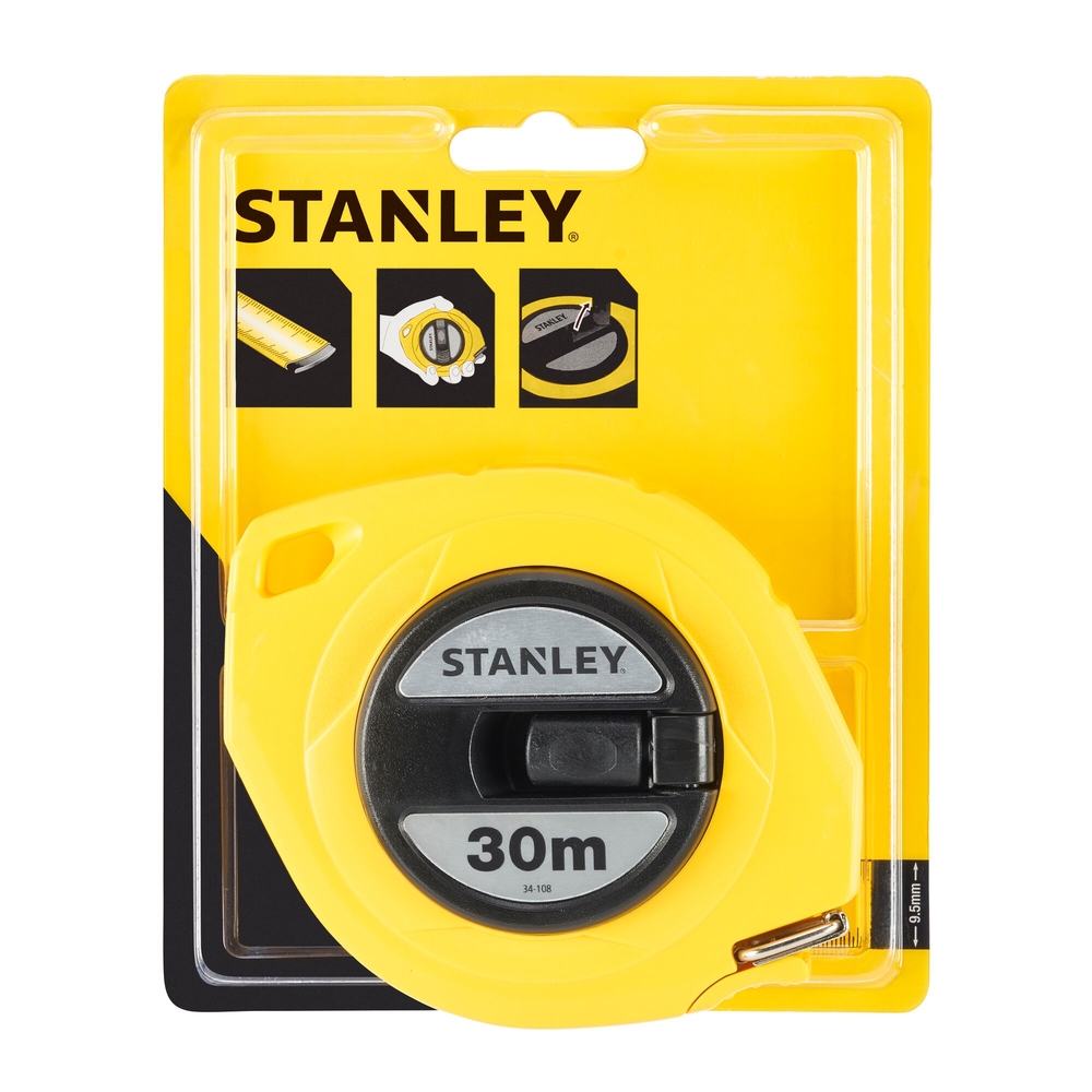 Mesure longue 30 x 9,5 mm ruban acier  - 0-34-108 - STANLEY