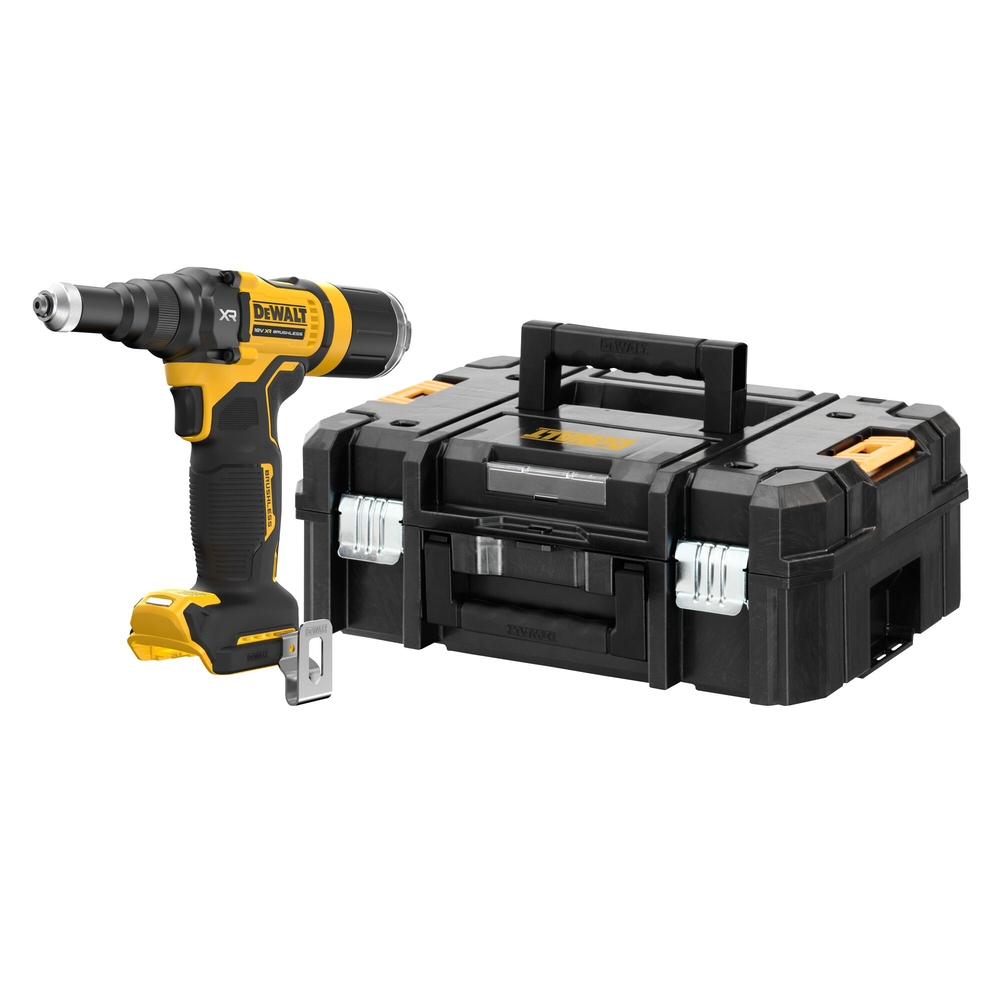 Riveteuse XR 18V Brushless 4.8 mm - Sans batterie ni chargeur, coffret TSTAK - DCF403NT-XJ - DEWALT